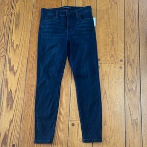 Liverpool Dark Indigo Abby Women's Ankle Skinny Jeans